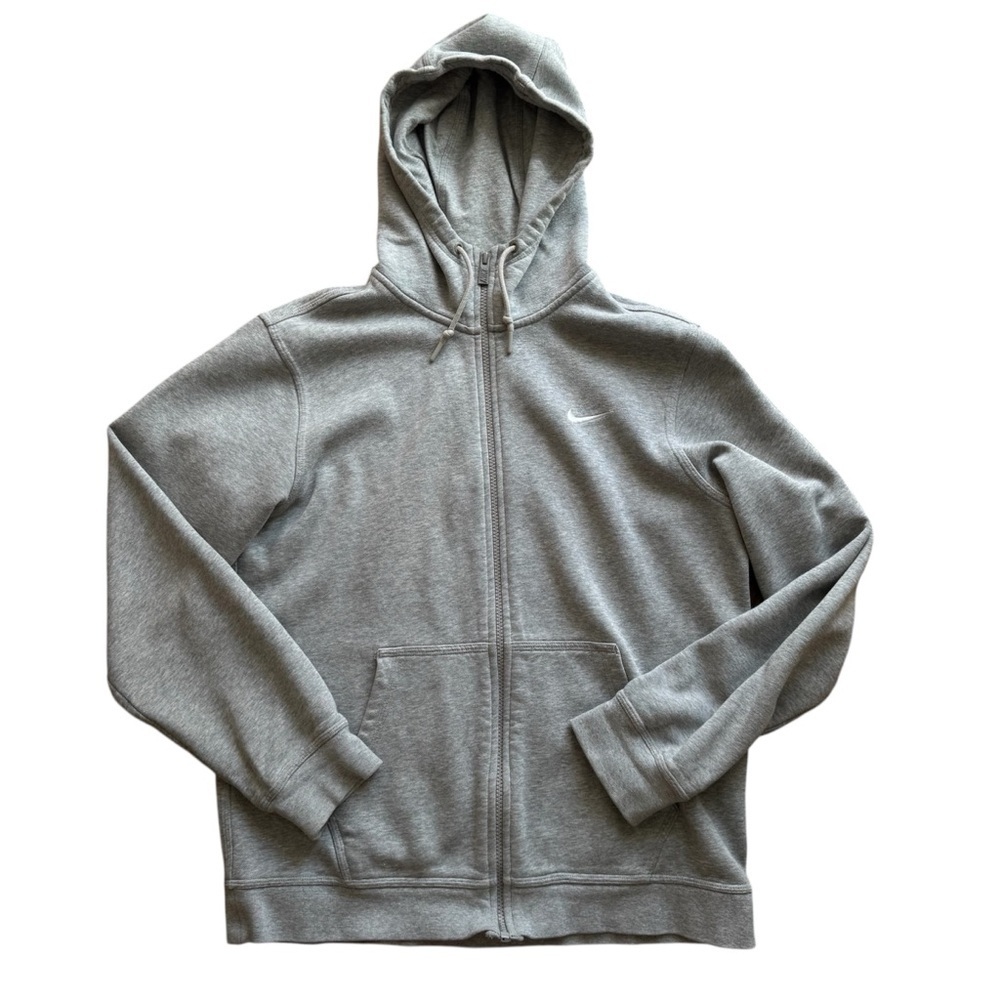 Nike Tech Grey Zip Hoodie Athleisure Sportswear Gym Streetwear Casual Sweater